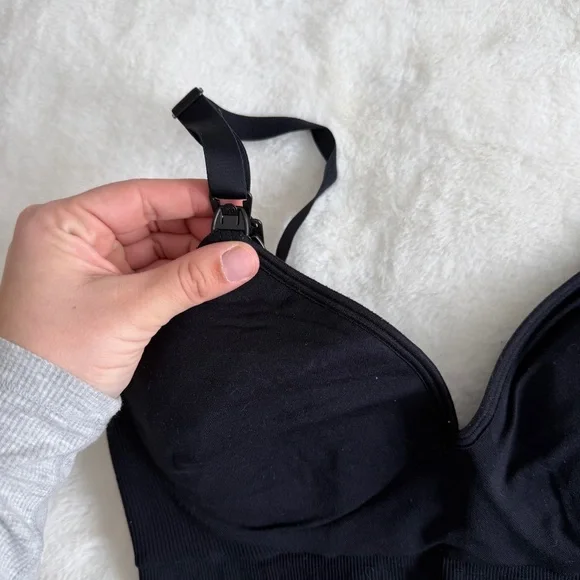 Kindred Bravely Nursing Pumping Bra Size Small Petite Black - Picture 3 of 10